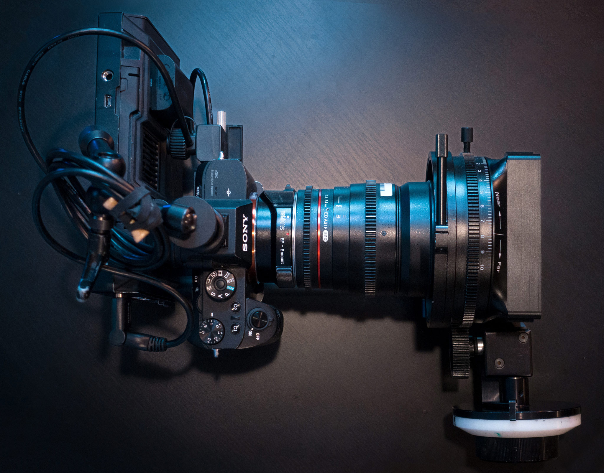 camera and lens setup for Scope